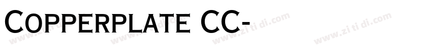 Copperplate CC字体转换